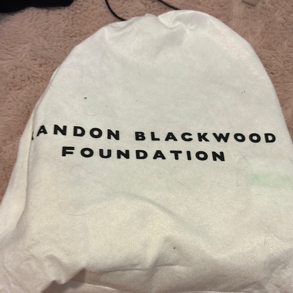 Brandon Blackwood White Storage Bag